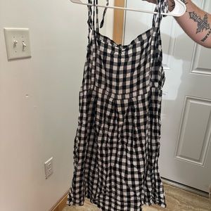 Tie-front mini dress